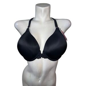 New Maidenform Black Racerback SmartZone Front Closure Lace Bra 07112 Size 40DD
